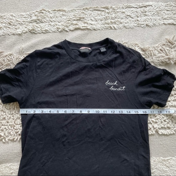 SCOTCH & SODA BLACK EMBROIDERED TEE  - XS - Picture 5 of 9